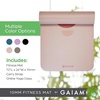 Gaiam Extra-Thick Yoga Fitness Mat and Exercise Mat with Non-Slip Texture and Easy Carry Strap(Purple)