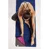 Gaiam Grippy Non Slip Yoga Mat Towel – Fast Drying Towel – Ideal For Hot Yoga – Microfiber And Machine Washable – Grip Backing(Blue/Fuchsia)
