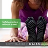 Gaiam Grippy Studio Yoga Socks(Black/Grey)