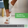 Gaiam Grippy Studio Yoga Socks(Grey)