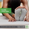 Gaiam Grippy Studio Yoga Socks(Grey)