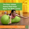 Gaiam Kids Peanut Ball Chair, Flexible Seating for Classroom | Active Bounce Seat | Wiggly Kids | Core Engagement | Ball Chair(Lime Green)