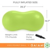 Gaiam Kids Peanut Ball Chair, Flexible Seating for Classroom | Active Bounce Seat | Wiggly Kids | Core Engagement | Ball Chair(Lime Green)