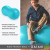 Gaiam Kids Peanut Ball Chair, Flexible Seating for Classroom | Active Bounce Seat | Wiggly Kids | Core Engagement | Ball Chair(Teal)