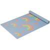Gaiam Kids Printed Yoga Mat, Non-Toxic, Fun Design, 3mm | Ages 5-8 | Textured Non-Slip Surface | 6P-Free PVC | 60″L x 24″W | Downloadable Kids Yoga Class(Rainbow Stars)