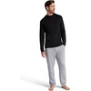 Gaiam Men’s Bliss Balance Long Sleeve Pullover Hoodie, Relaxed Fit, Stretch Midweight Material(Black)