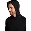 Gaiam Men’s Bliss Balance Long Sleeve Pullover Hoodie, Relaxed Fit, Stretch Midweight Material(Black)