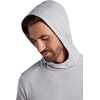 Gaiam Men’s Bliss Balance Long Sleeve Pullover Hoodie, Relaxed Fit, Stretch Midweight Material(Sleet Heather)