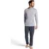 Gaiam Men’s Bliss Balance Long Sleeve Pullover Hoodie, Relaxed Fit, Stretch Midweight Material(Sleet Heather)