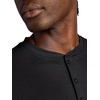 Gaiam Men’s Bliss Balance Short Sleeve Henley Top(Black)