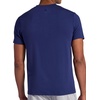 Gaiam Men’s Bliss Balance Short Sleeve Henley Top(Medieval Blue)