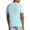 Gaiam Men’s Bliss Balance Short Sleeve Henley Top(Pastel Turq)