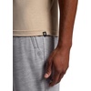 Gaiam Men’s Bliss Balance Short Sleeve Henley Top(White Pepper)