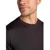 Gaiam Men’s Breathe Ease Long Sleeve Crewneck Top, Standard Fit, Stretch Heavyweight Material(Black)