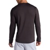 Gaiam Men’s Breathe Ease Long Sleeve Crewneck Top, Standard Fit, Stretch Heavyweight Material(Black)