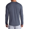 Gaiam Men’s Breathe Ease Long Sleeve Crewneck Top, Standard Fit, Stretch Heavyweight Material(Cool Grey Heather)