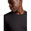 Gaiam Men’s Breathe Ease Short Sleeve Crewneck Top, Standard Fit, Stretch Heavyweight Performance Material(Black)
