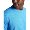 Gaiam Men’s Breathe Ease Short Sleeve Crewneck Top, Standard Fit, Stretch Heavyweight Performance Material(Campanula Heather)