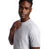 Gaiam Men’s Breathe Ease Short Sleeve Crewneck Top, Standard Fit, Stretch Heavyweight Performance Material(Sleet Heather)