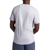 Gaiam Men’s Breathe Ease Short Sleeve Crewneck Top, Standard Fit, Stretch Heavyweight Performance Material(Sleet Heather)