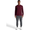 Gaiam Men’s Cozy & Cool Long Sleeve Crewneck Top, Standard Fit, Stretch Midweight Micro Waffle Jacquard Material(Port Royale)