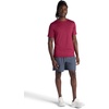 Gaiam Men’s Everyday Basic Crewneck Top, Standard Fit, Stretch Midweight Material(Beet)