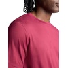 Gaiam Men’s Everyday Basic Crewneck Top, Standard Fit, Stretch Midweight Material(Beet)