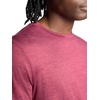 Gaiam Men’s Everyday Basic Crewneck Top, Standard Fit, Stretch Midweight Material(Beet Heather)