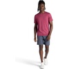 Gaiam Men’s Everyday Basic Crewneck Top, Standard Fit, Stretch Midweight Material(Beet Heather)