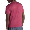 Gaiam Men’s Everyday Basic Crewneck Top, Standard Fit, Stretch Midweight Material(Beet Heather)