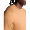 Gaiam Men’s Everyday Basic Crewneck Top, Standard Fit, Stretch Midweight Material(Biscuit)