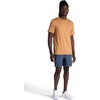 Gaiam Men’s Everyday Basic Crewneck Top, Standard Fit, Stretch Midweight Material(Biscuit)