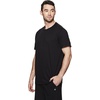 Gaiam Men’s Everyday Basic Crewneck Top, Standard Fit, Stretch Midweight Material(Black)