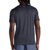 Gaiam Men’s Everyday Basic Crewneck Top, Standard Fit, Stretch Midweight Material(Black Heather)