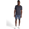 Gaiam Men’s Everyday Basic Crewneck Top, Standard Fit, Stretch Midweight Material(Black Heather)