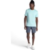 Gaiam Men’s Everyday Basic Crewneck Top, Standard Fit, Stretch Midweight Material(Bonnie Blue)