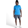 Gaiam Men’s Everyday Basic Crewneck Top, Standard Fit, Stretch Midweight Material(Campanula)