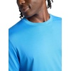 Gaiam Men’s Everyday Basic Crewneck Top, Standard Fit, Stretch Midweight Material(Campanula)