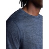 Gaiam Men’s Everyday Basic Crewneck Top, Standard Fit, Stretch Midweight Material(Cool Grey Heather)