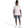 Gaiam Men’s Everyday Basic Crewneck Top, Standard Fit, Stretch Midweight Material(Crystal Pink)