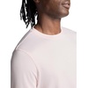Gaiam Men’s Everyday Basic Crewneck Top, Standard Fit, Stretch Midweight Material(Crystal Pink)
