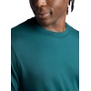 Gaiam Men’s Everyday Basic Crewneck Top, Standard Fit, Stretch Midweight Material(Deep Teal)
