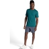 Gaiam Men’s Everyday Basic Crewneck Top, Standard Fit, Stretch Midweight Material(Deep Teal)