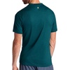 Gaiam Men’s Everyday Basic Crewneck Top, Standard Fit, Stretch Midweight Material(Deep Teal Heather)