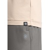 Gaiam Men’s Everyday Basic Crewneck Top, Standard Fit, Stretch Midweight Material(Humus)