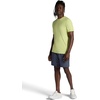Gaiam Men’s Everyday Basic Crewneck Top, Standard Fit, Stretch Midweight Material(Lime Sherbet)