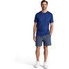 Gaiam Men’s Everyday Basic Crewneck Top, Standard Fit, Stretch Midweight Material(Medieval Blue Heather)