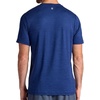Gaiam Men’s Everyday Basic Crewneck Top, Standard Fit, Stretch Midweight Material(Medieval Blue Heather)