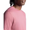 Gaiam Men’s Everyday Basic Crewneck Top, Standard Fit, Stretch Midweight Material(Mesa Rose)
