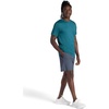 Gaiam Men’s Everyday Basic Crewneck Top, Standard Fit, Stretch Midweight Material(Navy Blue)